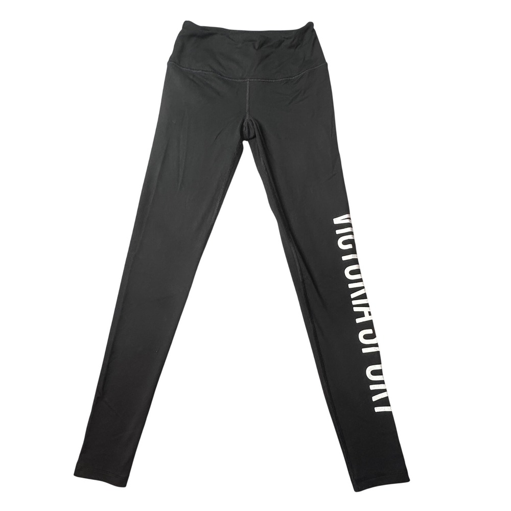 Victoria‎ Sport Leggings Womens XS Black Knockout Tight Logo Athletic Yoga Pants